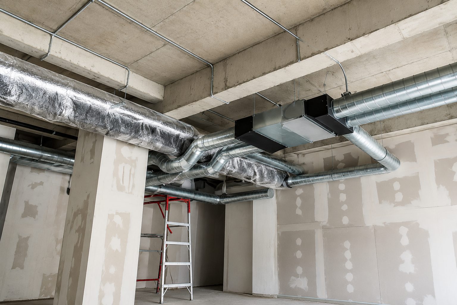 Réseau de gaines de ventilation mécanique contrôlée